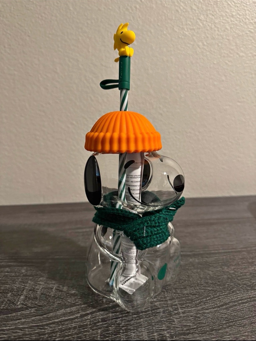 Starbucks x snoopy glass cup